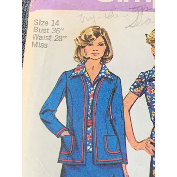 Simplicity Misses Top Skirt Pants Sewing Pattern sz 14 6167 - uncut - Picture 3 of 9